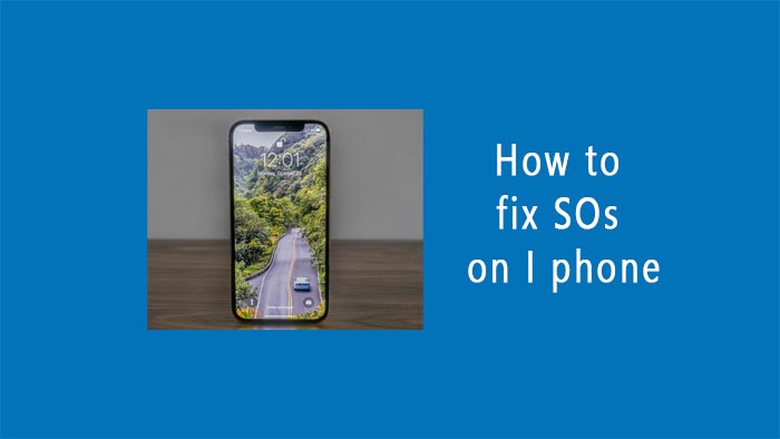 how to fix sos on iphone