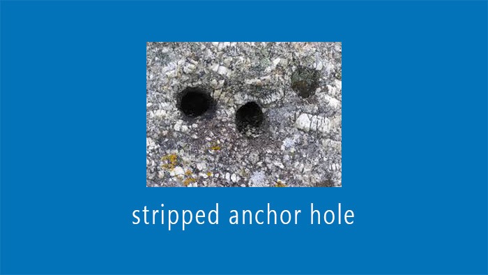 fix a stripped anchor hole with gorilla glue
